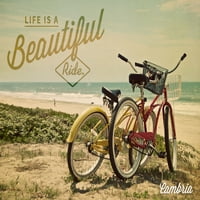 Cambria, Kalifornia-az élet egy gyönyörű kerékpár - Lantern Press Photography