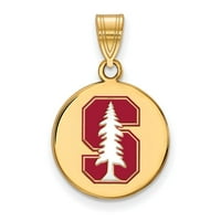 Szilárd ezüst arany tónusú Stanford University közepes Zománclemez medállal