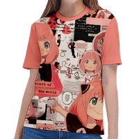Japán Anime kém család Kawaii Anya hamisító 3D nyomtatás gyerekek póló nyári divat alkalmi póló fiú lány Unise Gyermekruházat