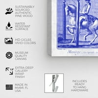 A Wynwood Studio Classic és Figurative Wall Art vászon nyomatok 'Carson Kressley - Manege' Klasszikus figurák - lila,