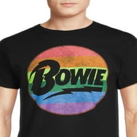 Bowie férfi grafikus póló rövid ujjú, S-3XL méretű