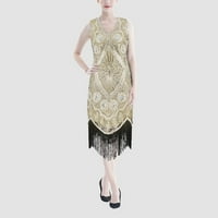 outfmvch hivatalos ruhák nőknek vintage 1920-as évekbeli flitter gyöngyös bojt party night flapper ruha ruha Női ruhák