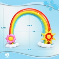 Seaich Felfújható Víz Sprinkler, Szivárvány Színű Design, Gyerekek Szabadtéri Vízi Játékok
