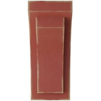 Ekena Millwork 5 W 3 4 D 12 H nagy Feli fa vintage dekoráció Corbel, Salvage Red