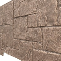 Ekena Millwork 49 W 1 2 H 1 4 D Castle Rock halmozott kő, Stonewall Fau Stone Csation panel, North Hill