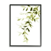 Stupell Industries Falling Green Vines Soft Eqercolor kaszkádó növényi levelek, 30, Lanie Loreth tervezése