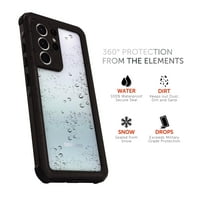 Test kesztyű Tidal vízálló telefon tok Samsung Galaxy S Ultra 5g-fekete tiszta