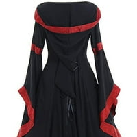 Fekete ruhák nőknek Egyszínű fodros Hosszú ujjú csipke ruha plusz méretű négyzet alakú nyakú Slim Fit Vintage koktél