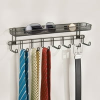 Interdesign Classico falra szerelt nyakkendő és öv -állvány W polc