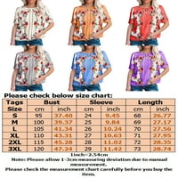 Frontwalk nyári tunika blúz női Virágmintás Boho Beach Shirt Pulóver Rövid ujjú alkalmi Dailywear pólók