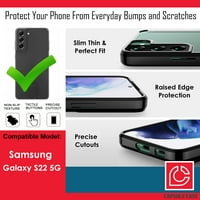Kapszula tok kompatibilis a Galaxy S-vel [Slim Style Heavy Duty Men Women aranyos kialakítású védő Fekete telefon tok