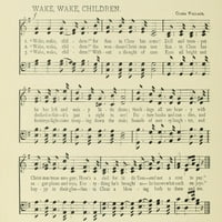 Wake, Wake, Children Christmas in Song Poster Print