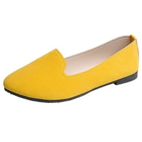 dmqupv női nyári cipő méret csúszás lapos sekély kényelem alkalmi egyetlen cipő magas nyári szandál cipő sárga 8