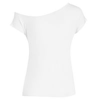 iOPQO ingek nőknek nők szeretem a 80-as éveket a vállról pólók Disco 80-as évek felsők Fehér L