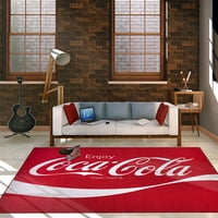 American Art Decor Coca Cola Enjoy Logo piros Csúszásmentes beltéri kültéri szőnyeg szőnyeg 8-ft 10-ft