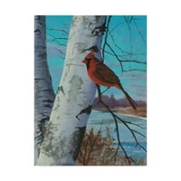 Védjegy Szépművészeti „Festés a Red Bird” vászon művészete, Rusty Frentner