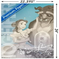 Disney szépség és a Szörnyeteg-Belle-erős fali poszter Nyomócsapokkal, 22.375 34