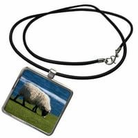 3dRose Sheep, Anglia, Egyesült Királyság-EU DWA-David Wall-nyaklánc medállal