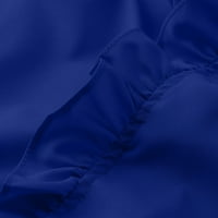 Penkiiy Női felsők Női Alkalmi teljes ujjú V-nyakú felsők laza ingek Plusz méretű Női ruházat Kék Y2K ruhák