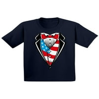 Kínos stílusok Amerikai szmoking kisgyermek ing július 4. fél hazafias Gyerek póló július 4. póló fiúknak és lányoknak