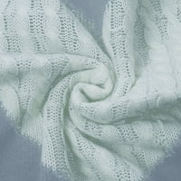 haxmnou női őszi & tavaszi évjáratok nap aranyos Mikulás fej minta kötött pulóver puha és sima gyönyörű pulóver Szürke