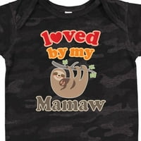 Inktastic Mamaw lajhár szeret engem ajándék kisfiú vagy kislány Body
