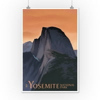 Yosemite Nemzeti Dísztér, California, Fél Kupola, Narancs Ég, Litográfia