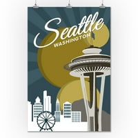 Seattle, Washington, Hely, Tű, Vektor