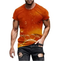 GiliGiliso Férfi ingek Clearance új divat Férfi póló 3D nem Pozícionáló sör nyomtatás rövid ujjú Kerek nyakú póló alkalmi