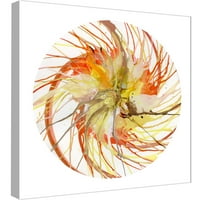 Képek, Spin Art 6, 20x20, dekoratív vászon fali művészet