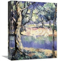 Globális Galéria. Folyó az erdőben Művészeti nyomtatás-Kazimir Malevich