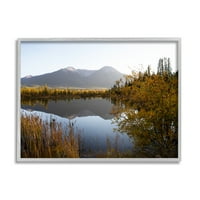 Stupell Industries Lélegzetelállító Mountain Lake reflexiós tájfotózás, 24, tervezés: Carol Robinson