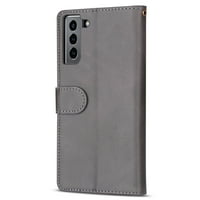 Feishell iPhone Pro tok Pénztárca, hitelkártya Slot tartós Flip Folio Kickstand mágneses bezárása bőr Cipzáras zseb